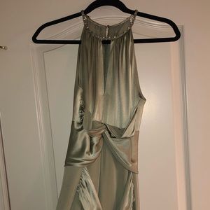 Gorgeous Silk Floor Length Teri Jon Dress